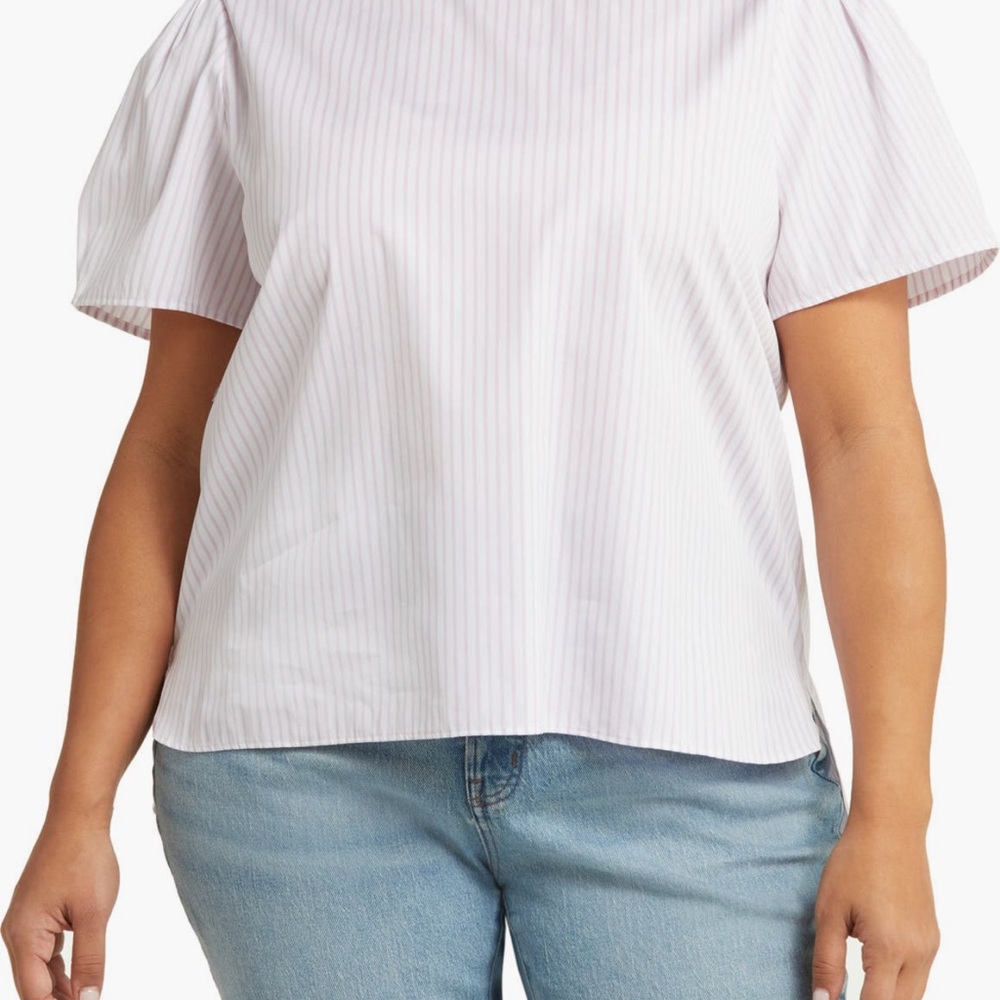 Nordstrom Women's White Striped Top